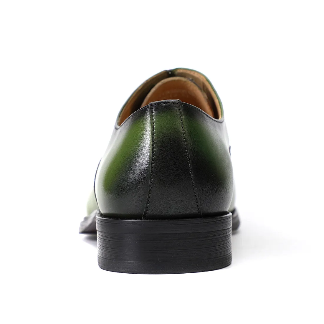 Green oxford shoes