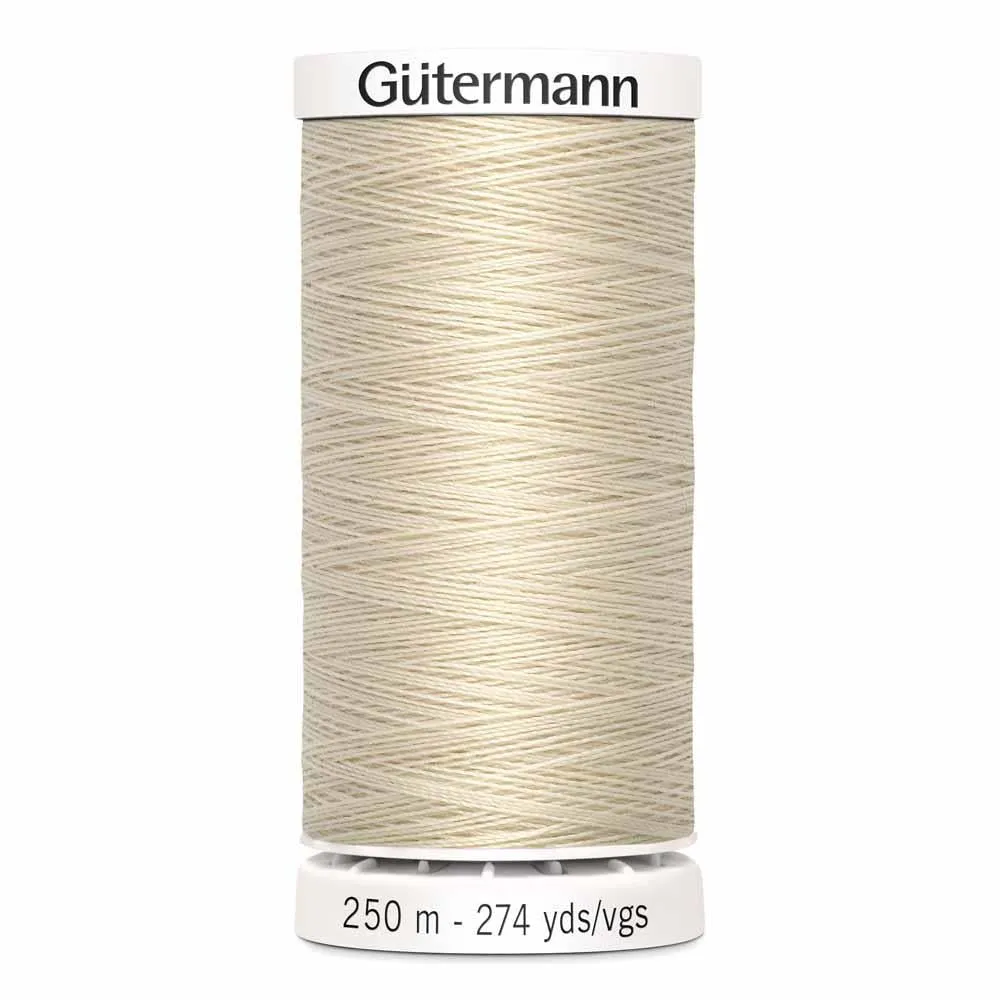 Gutermann Polyester Thread 250m #30 Bone