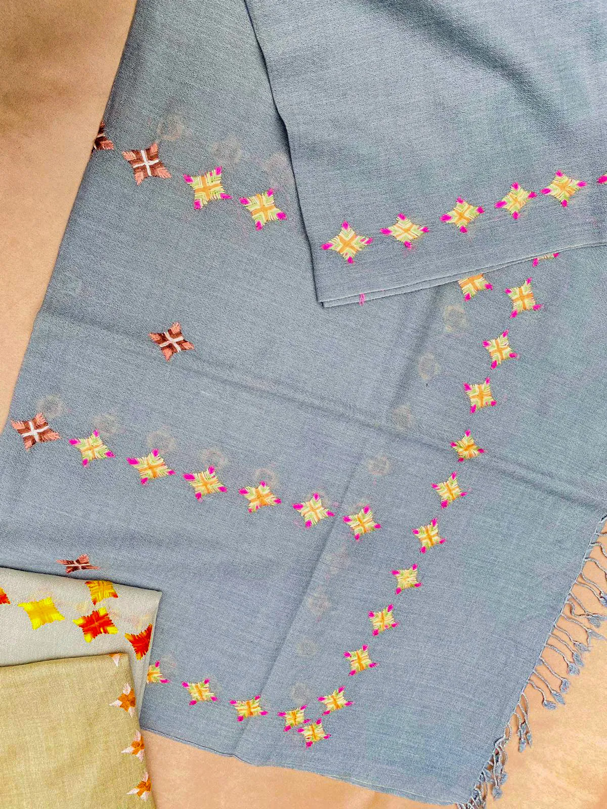 Hand-Woven Pure Woolen Shawl