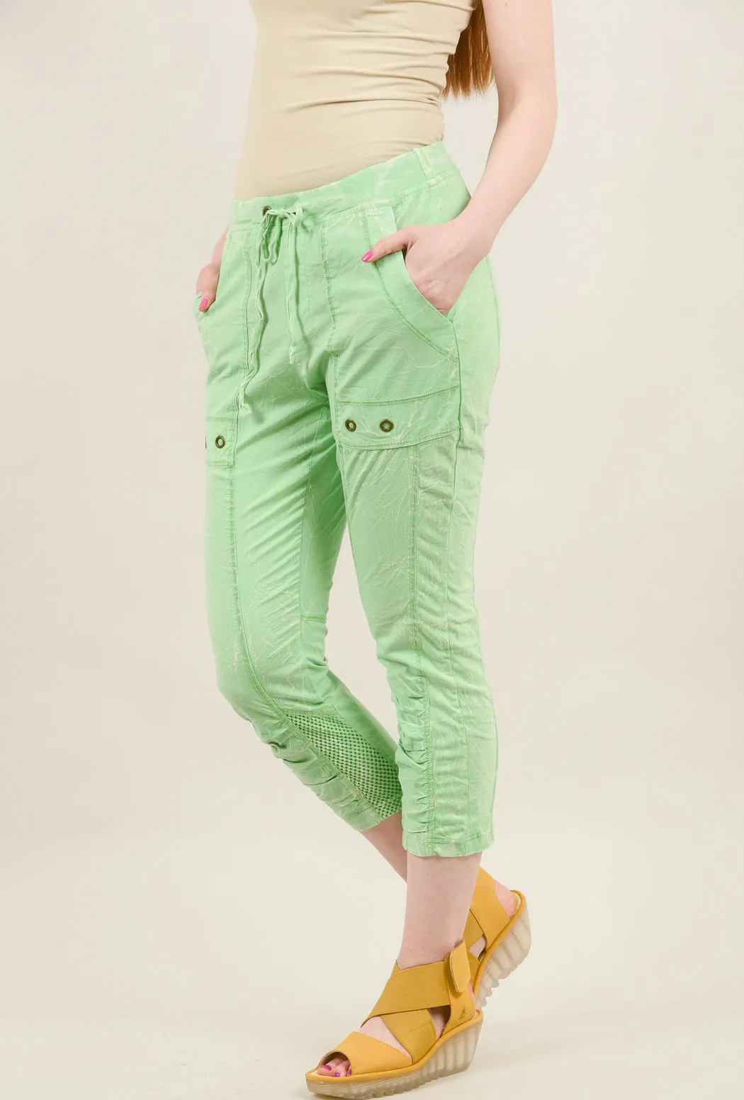 Hattie Crop Legging, Vault Green