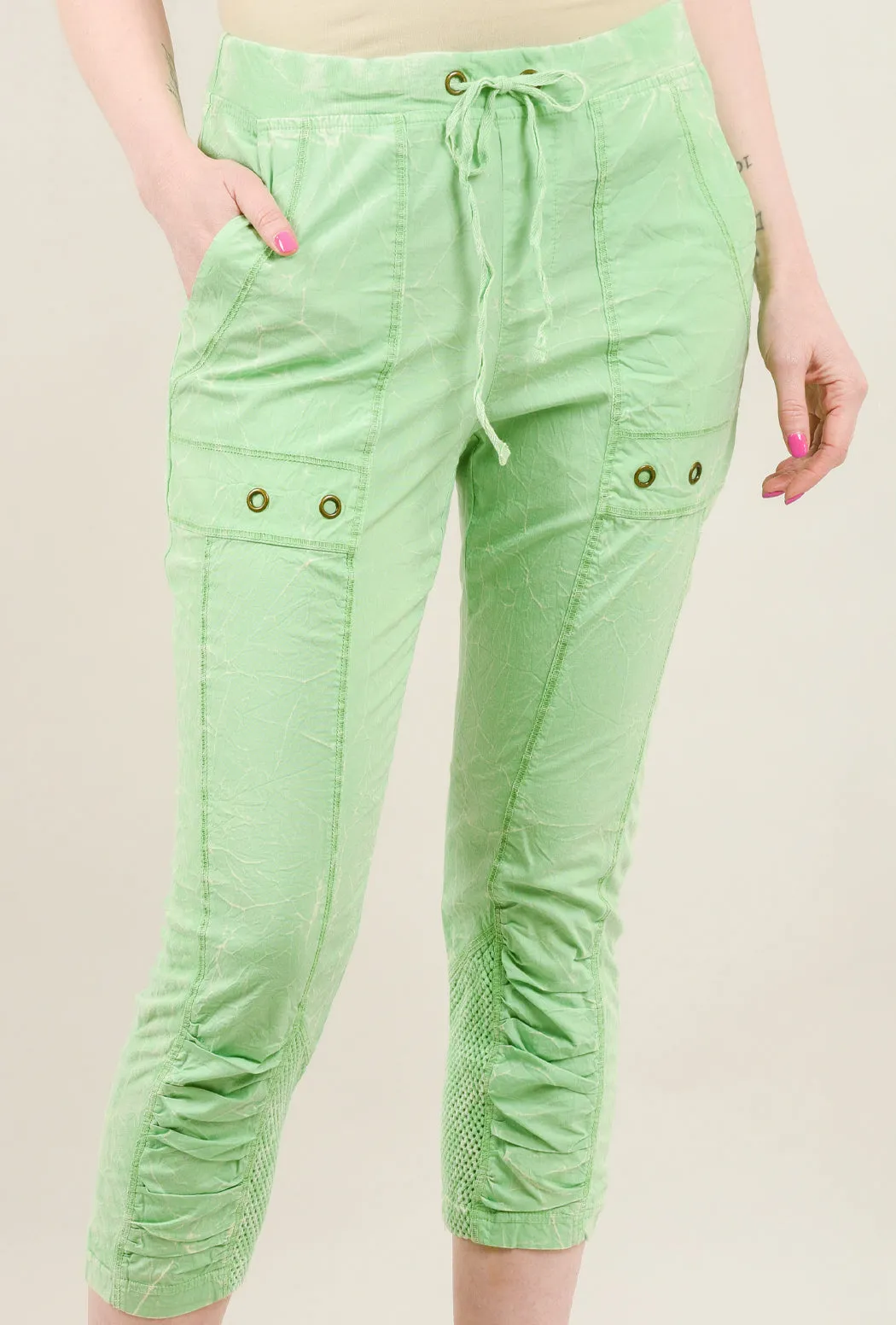 Hattie Crop Legging, Vault Green