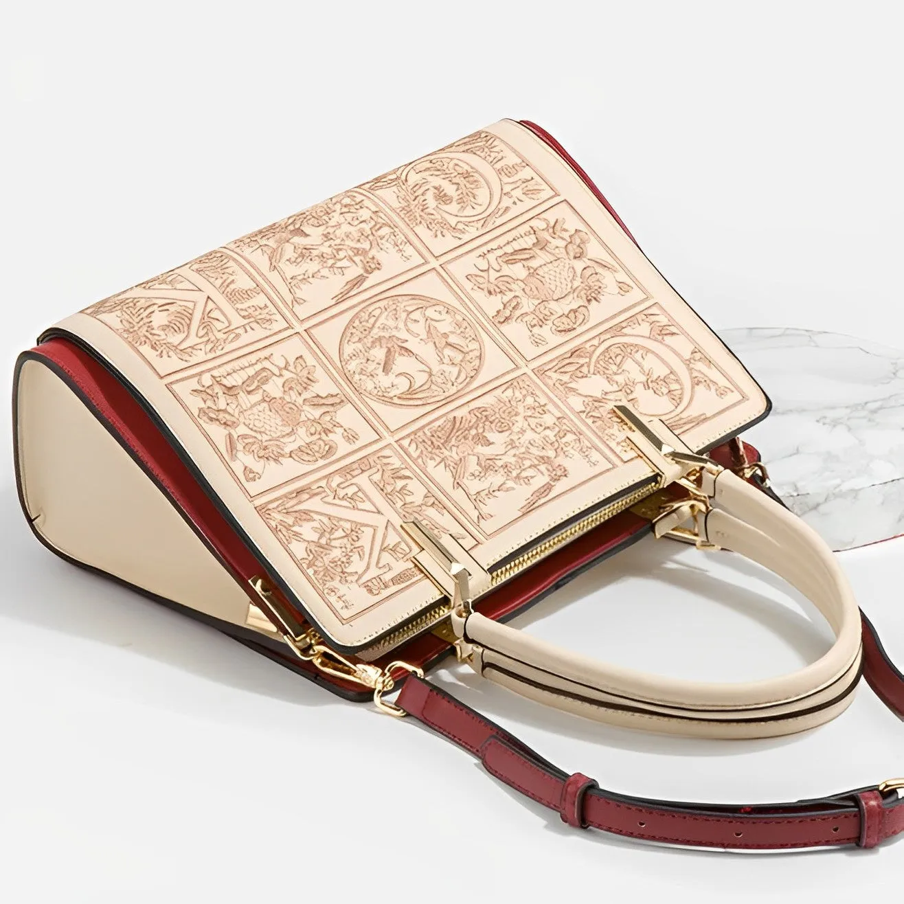 Medium-Sized Havilah Embroidery-Designed Fashionable Tote Bag