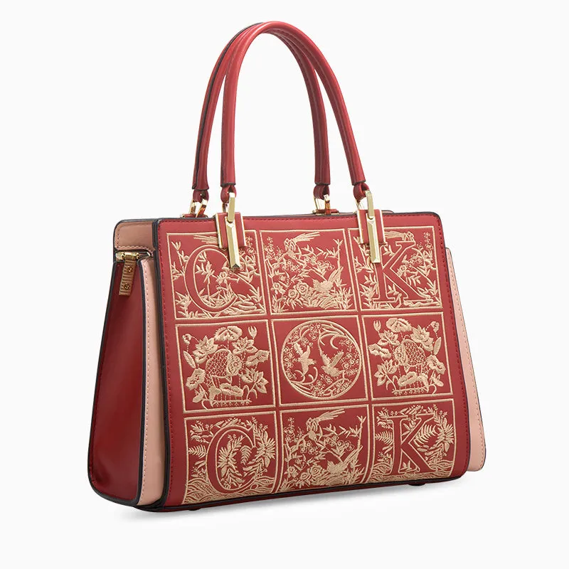 Medium-Sized Havilah Embroidery-Designed Fashionable Tote Bag