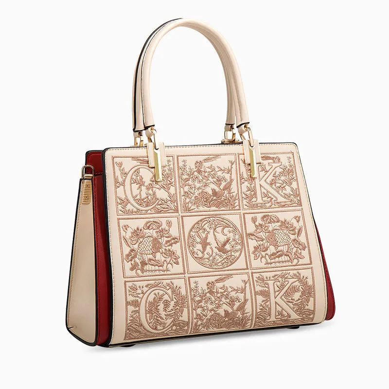 Medium-Sized Havilah Embroidery-Designed Fashionable Tote Bag