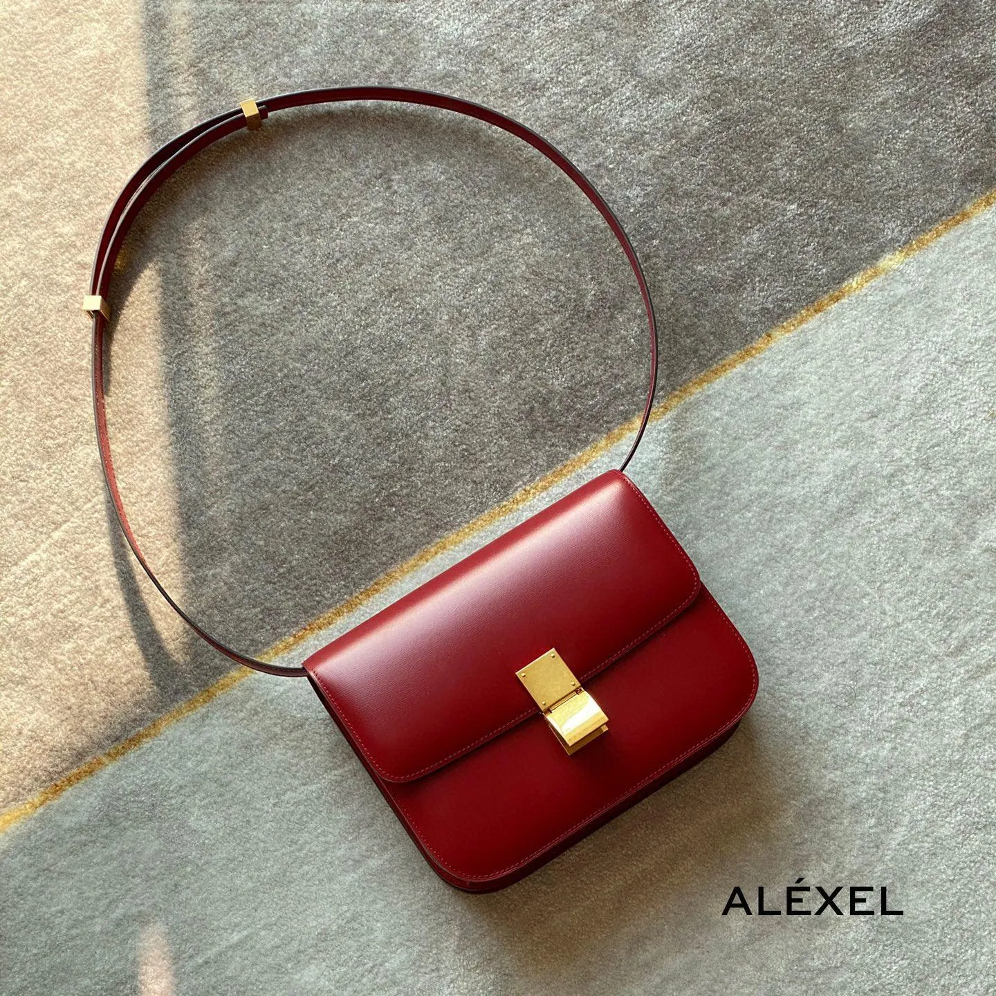 Italian Calfskin Leather Bag Designer Bag Italian Leather Box Bag, Classic Crossbody Bag, Shoulder Bag, Minimalist Genuine Leather Purse
