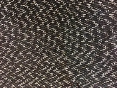 Italian Organza Zig Zag -Brown / Gold