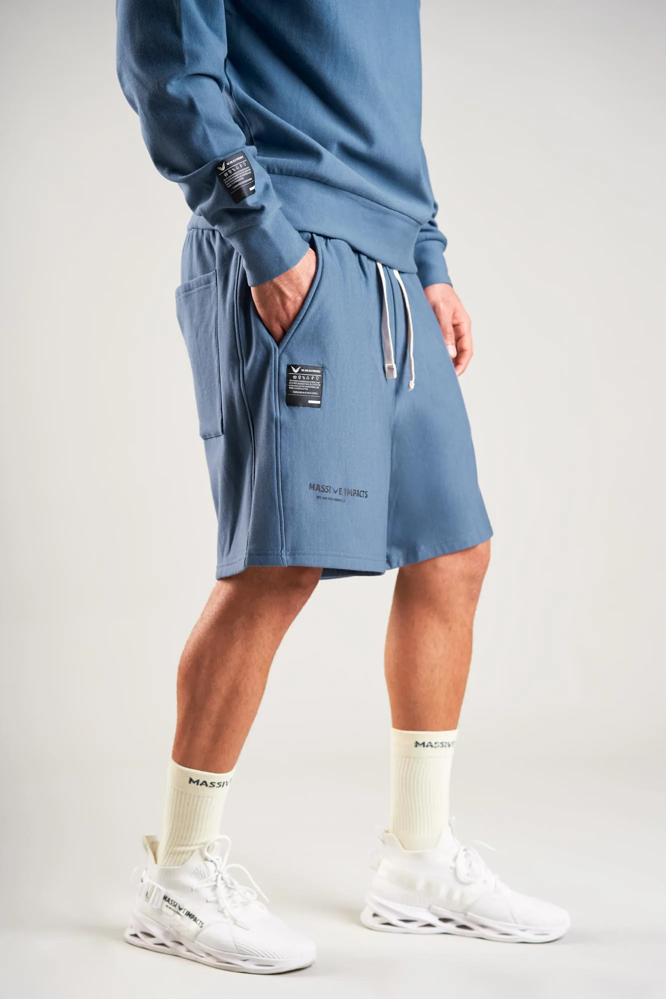 J010MI Organic Cotton & Bamboo Drawstring Shorts