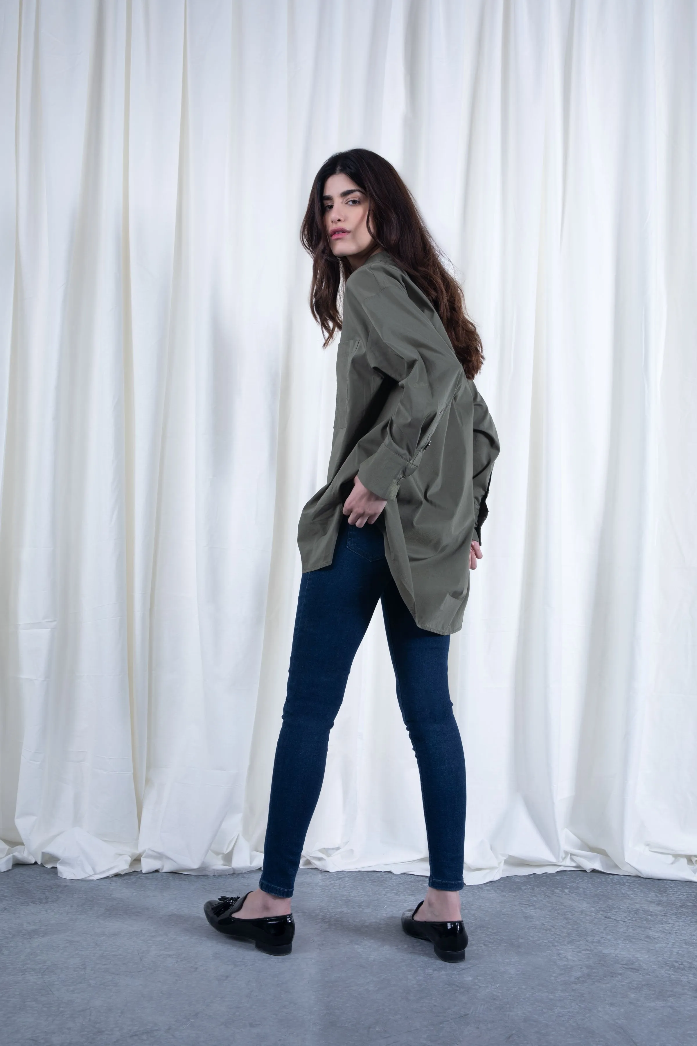 Khaki Cotton Shirt