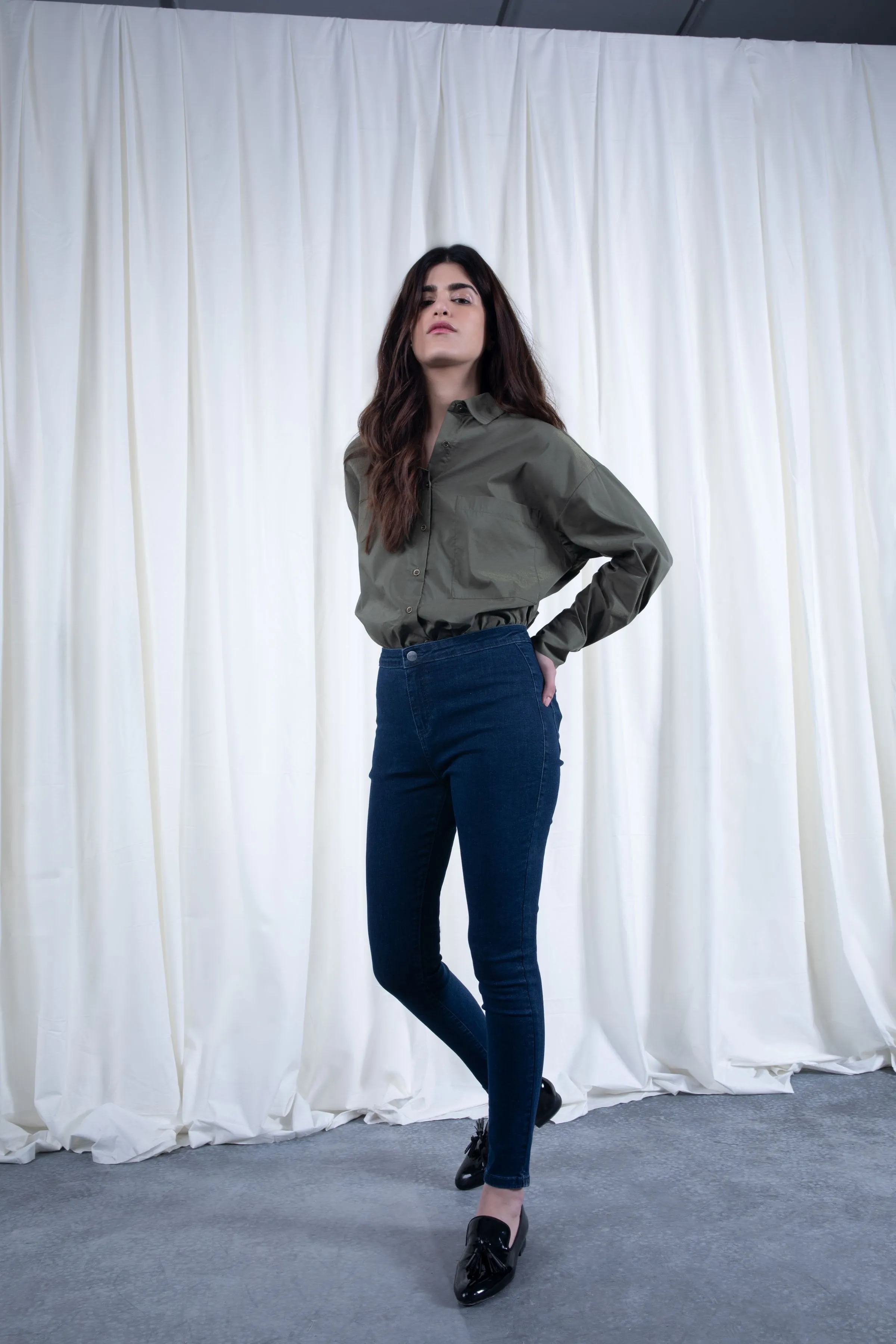 Khaki Cotton Shirt
