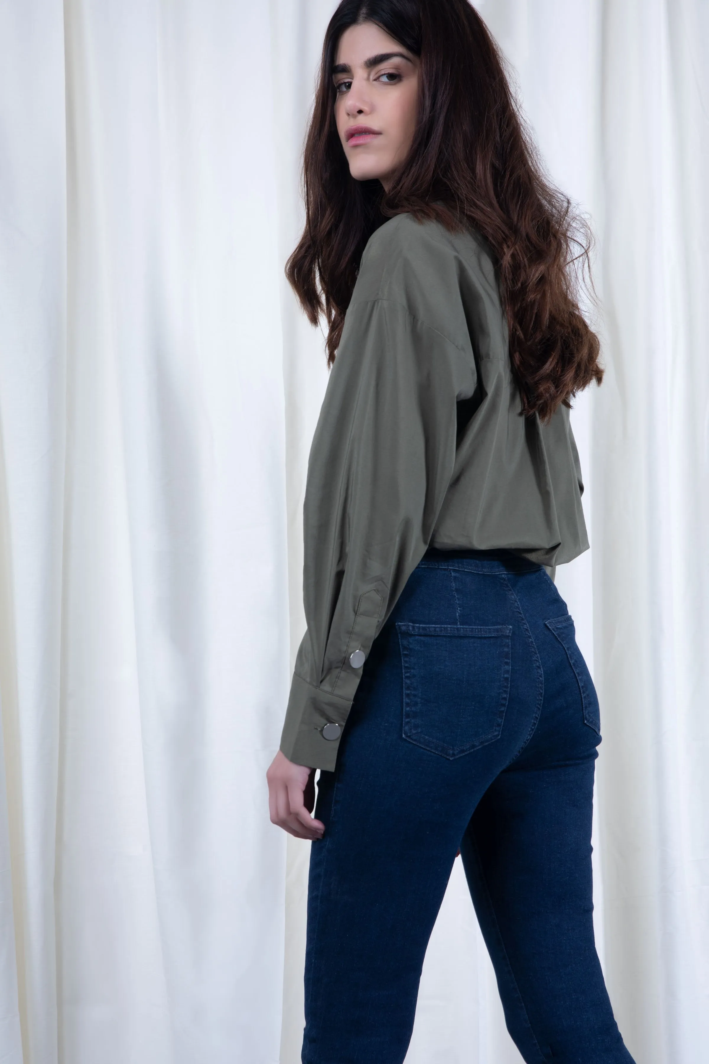 Khaki Cotton Shirt