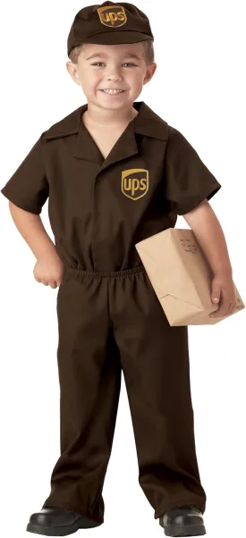 Little Boys' UPS Guy Costume Large (4-6)