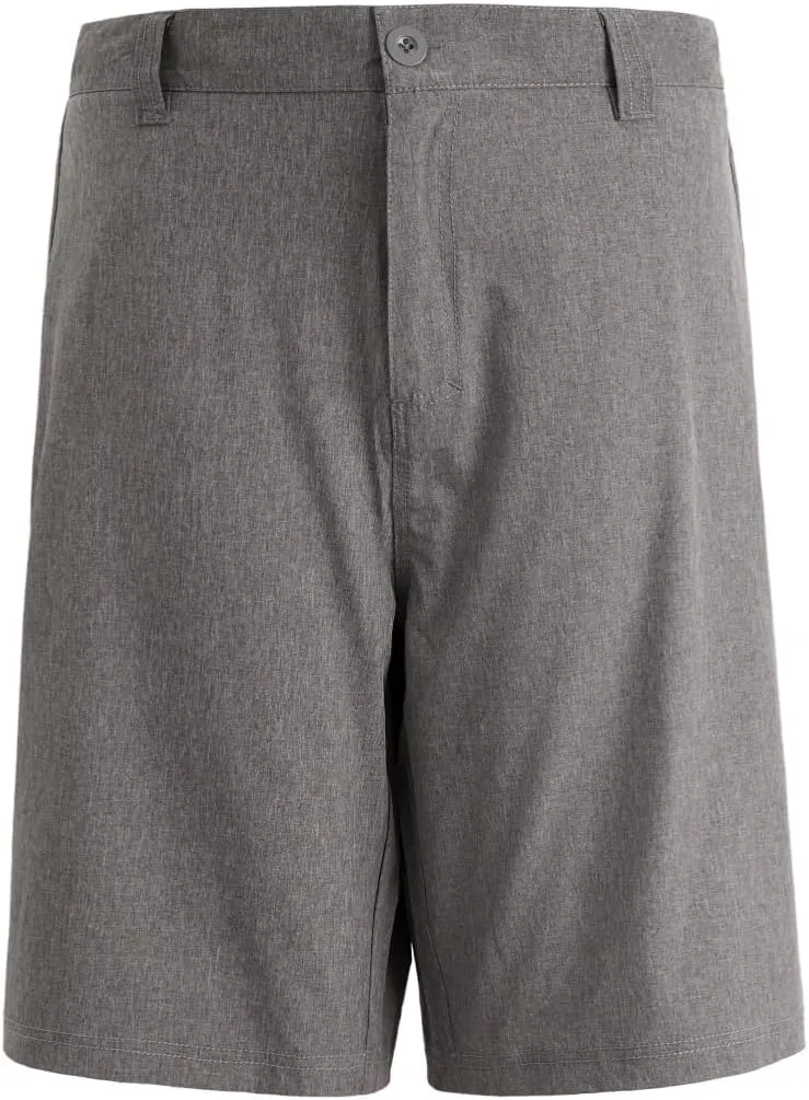Mens Cargo Shorts Hybrid Amphibian Workout Pants Casual Athletic Golf Workout Lightweight Multi Pockets Twill Short