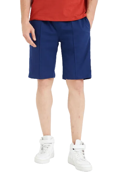 Men's Casual Shorts - Gym or Workout Shorts for Men, 3 Pair Pack of Navy, Black, or Gray