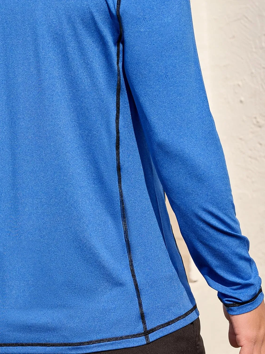 Mens Long Sleeve Polo Shirts Summer Casual Lightweight Knit True Classic Contrast Collar Button-Down Golf Tees