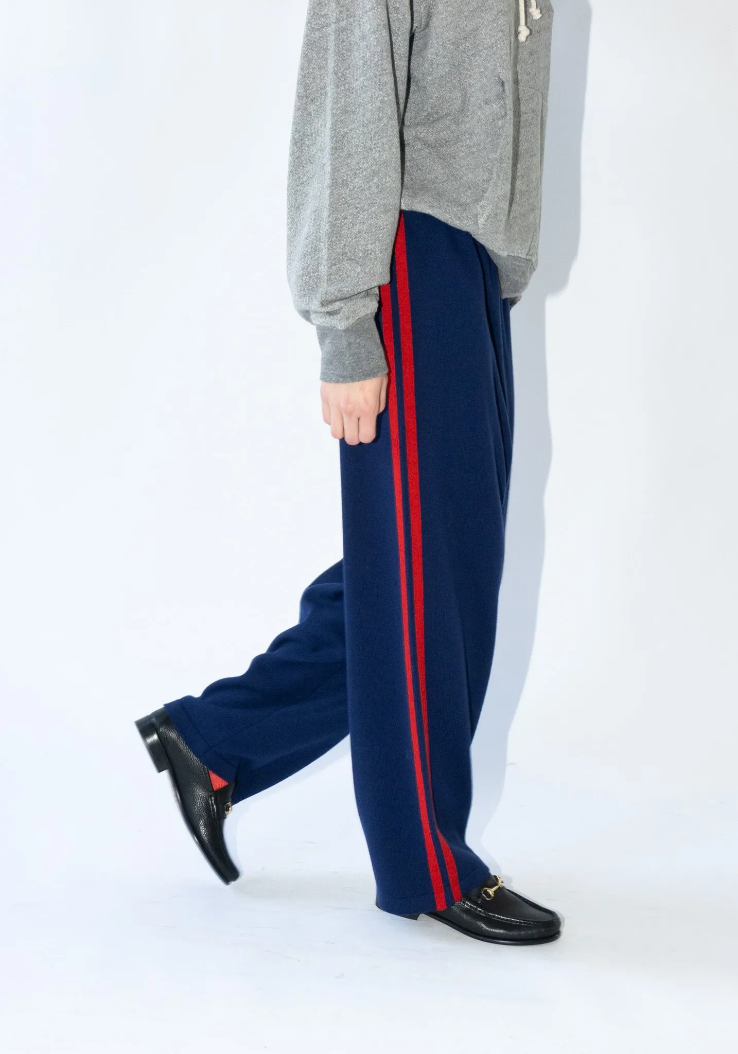 Merino Wool Pants in Midnight Blue