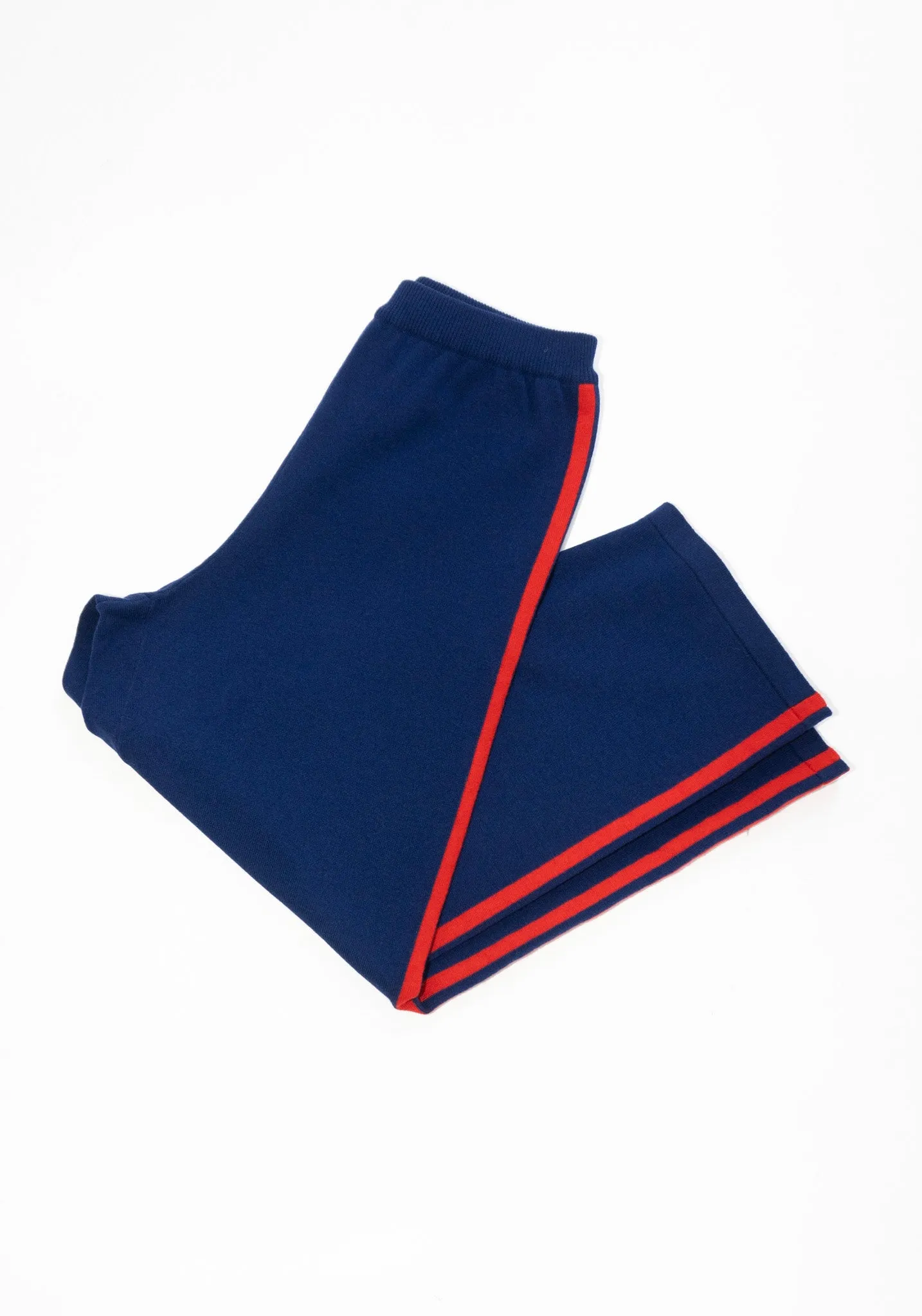 Merino Wool Pants in Midnight Blue