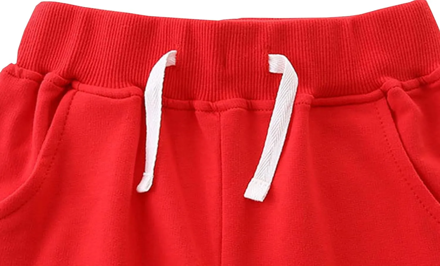 Mud Kingdom Little Boys Girls Christmas Sweatpants Elastic Waist Joggers Embroidered Pattern Sweat Pants with Pockets