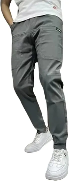 Multipants - High Stretch Multi-Pocket Durable Cargo Pants, MenComfy Drawstring Loose Casual Pants for Everyday Wear