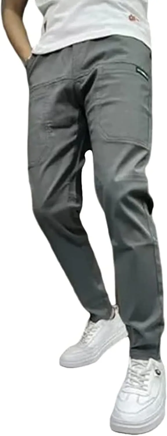 Multipants - High Stretch Multi-Pocket Durable Cargo Pants, MenComfy Drawstring Loose Casual Pants for Everyday Wear