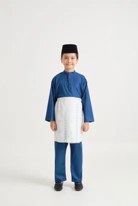 Patawali Boys Baju Melayu Cekak Musang - Classic Blue