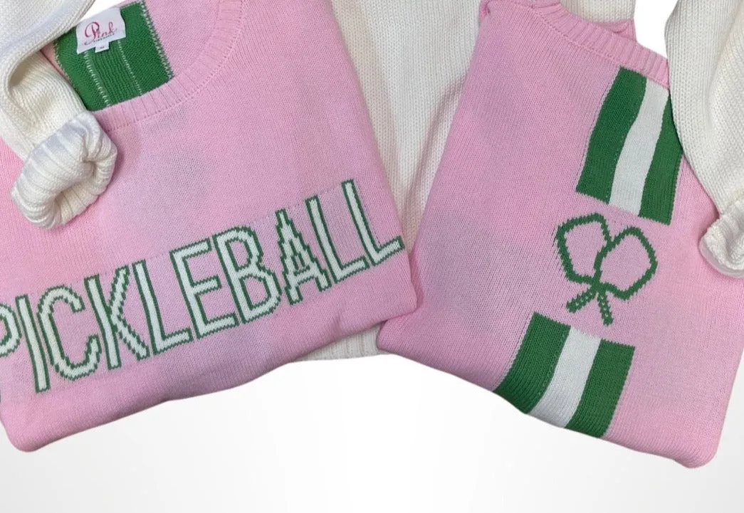 Pink Pickleball Sweater