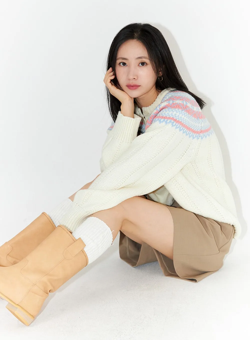 Pintuck Half Pants OO323