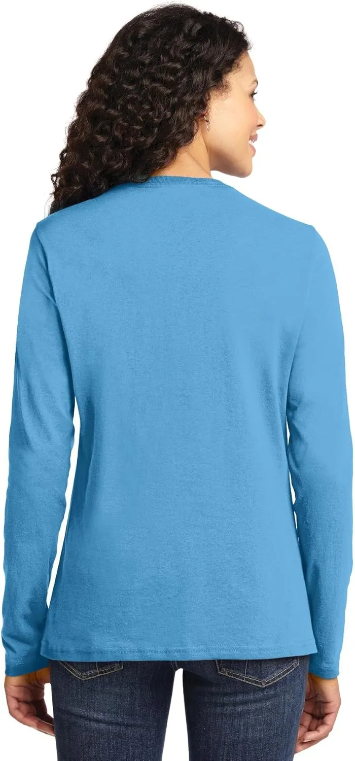 Port & Company Women's Long Sleeve 54 oz 100% Cotton T Shirt