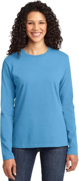 Port & Company Women's Long Sleeve 54 oz 100% Cotton T Shirt