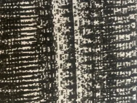 Printed Poly / Rayon French Terry - Green, Black, White