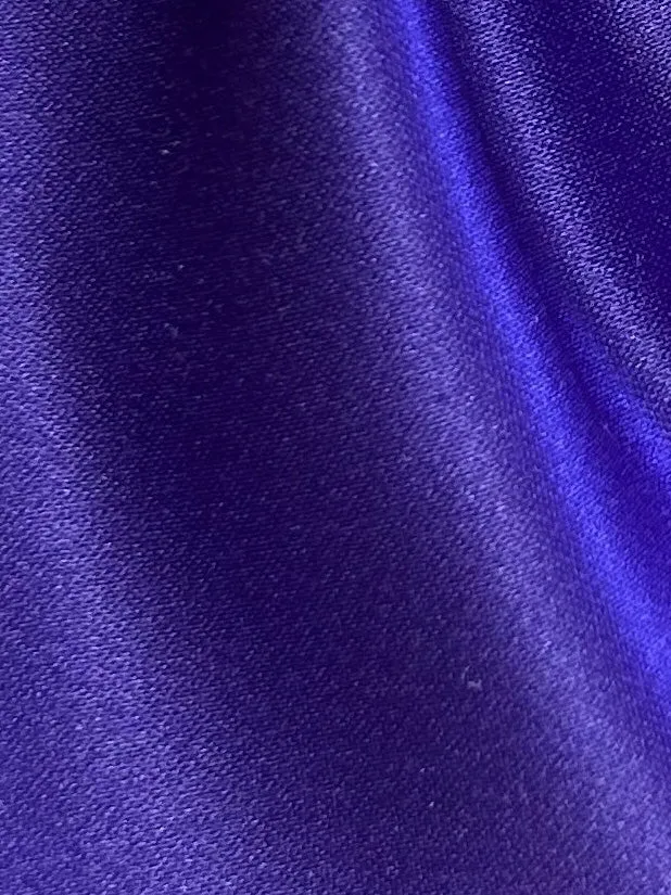 Purple Polyester Satin - Contessa