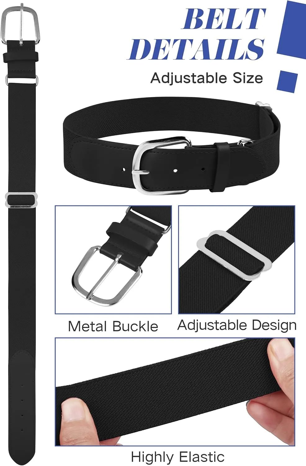 Resinta Toddler & Youth Boys Baseball Pants with Socks and Belt Kids Knicker Softball Pants Knee-Length Kids Tee Ball Pant
