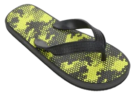 Sandals Boys Flip Flop Galactic Honeycomb Insole Sandal, Blue, Green