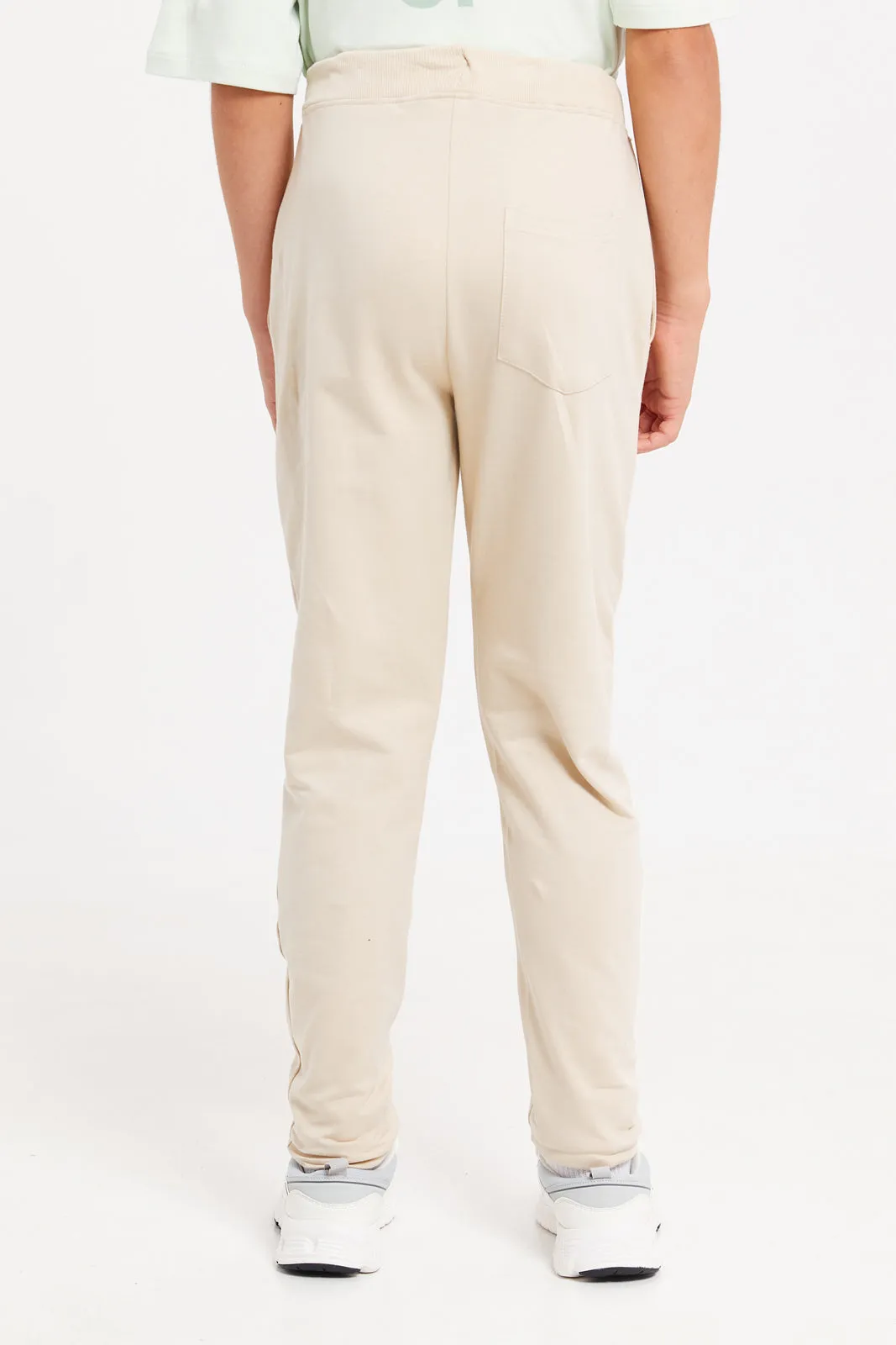 Senior Boys Beige Batman Active Pants