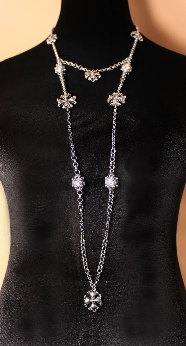 SG Liquid Metal LEN 3954 – AS (antique silver finish) Necklace / Chain by Sergio Gutierrez