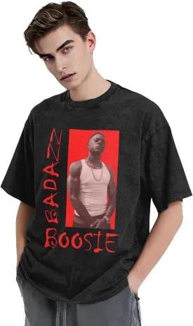 Shirt Men's Oversized Loose Fit Vintage Washed Cotton Casual T-Shirts