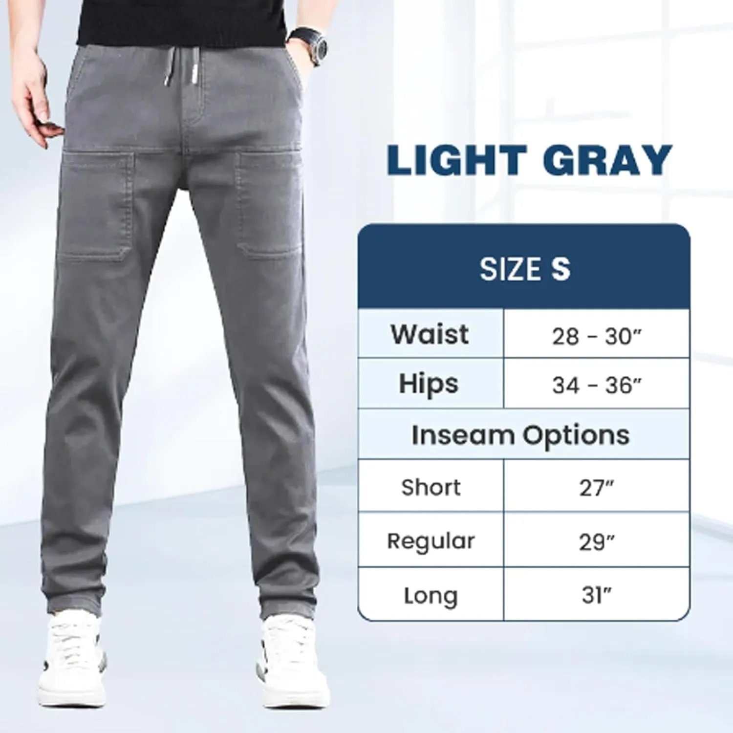Sirmale Cargo Pants, Sirmale Multipants - High Stretch Multi-Pocket Cargo Pants, Men Comfy Multi Pants-Black||S