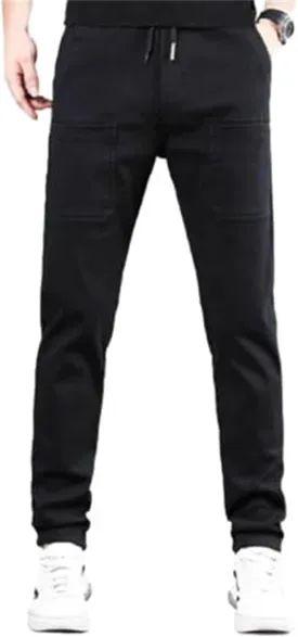 Sirmale Cargo Pants, Sirmale Multipants - High Stretch Multi-Pocket Cargo Pants, Men Comfy Multi Pants-Black||S