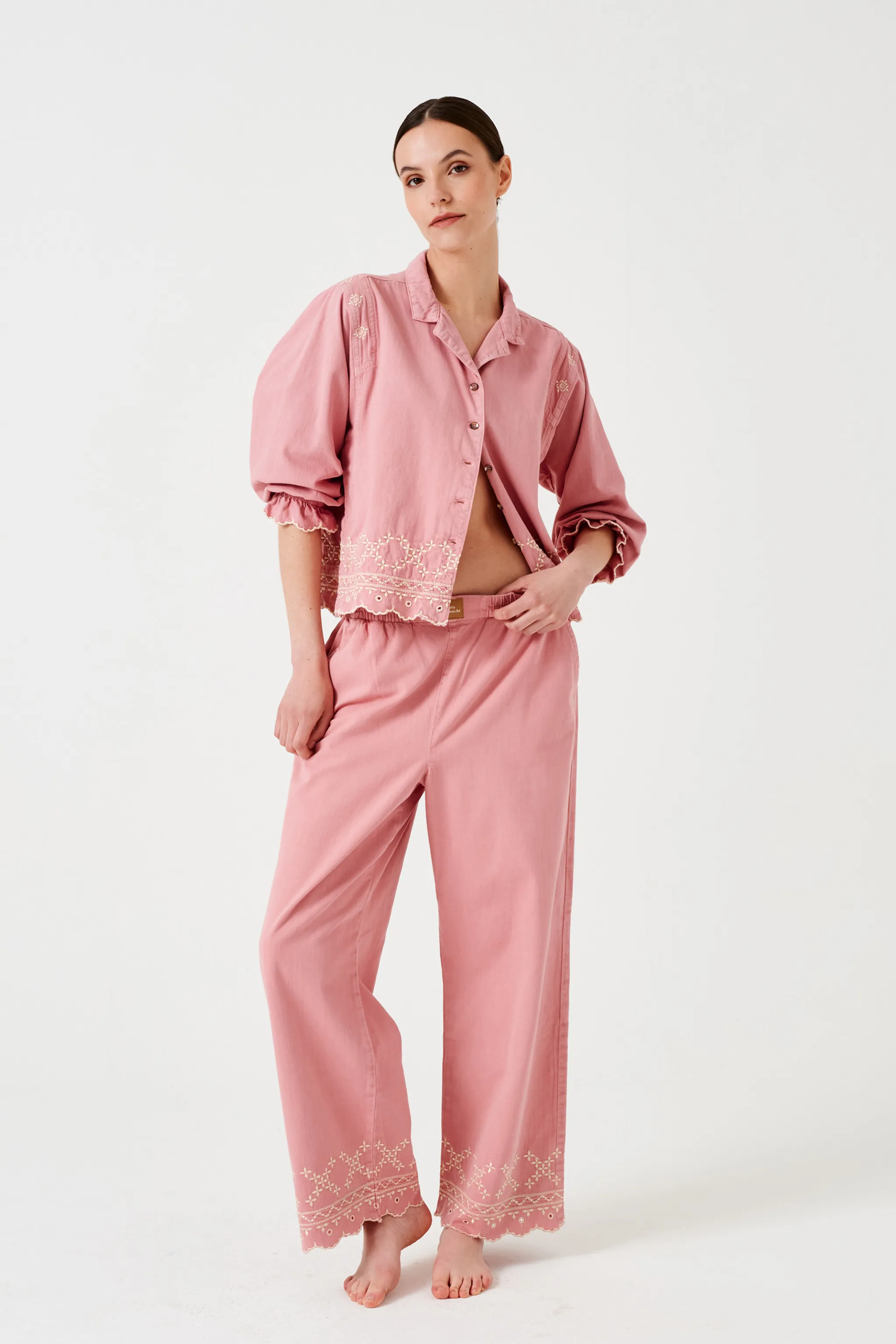 Sophie Pant in Powder Pink