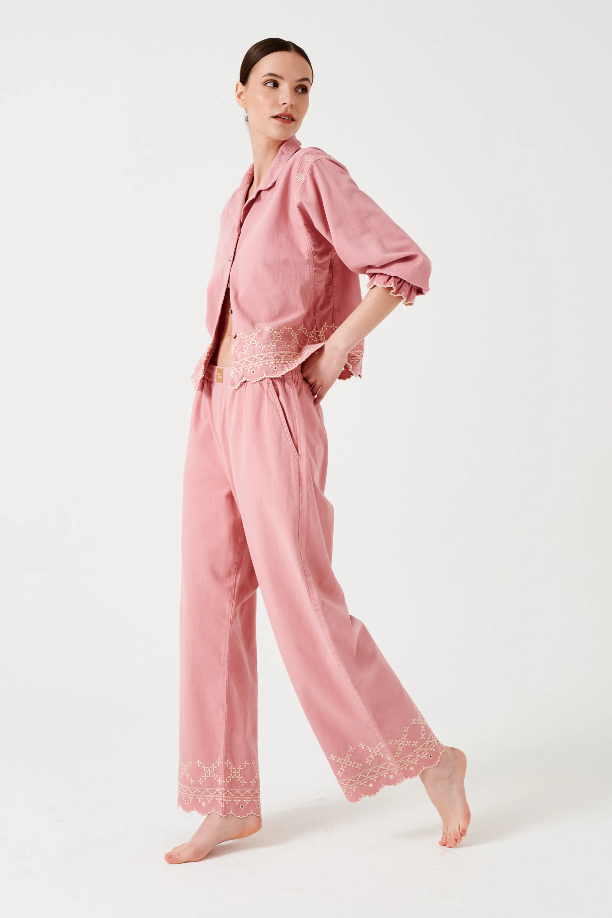 Sophie Pant in Powder Pink