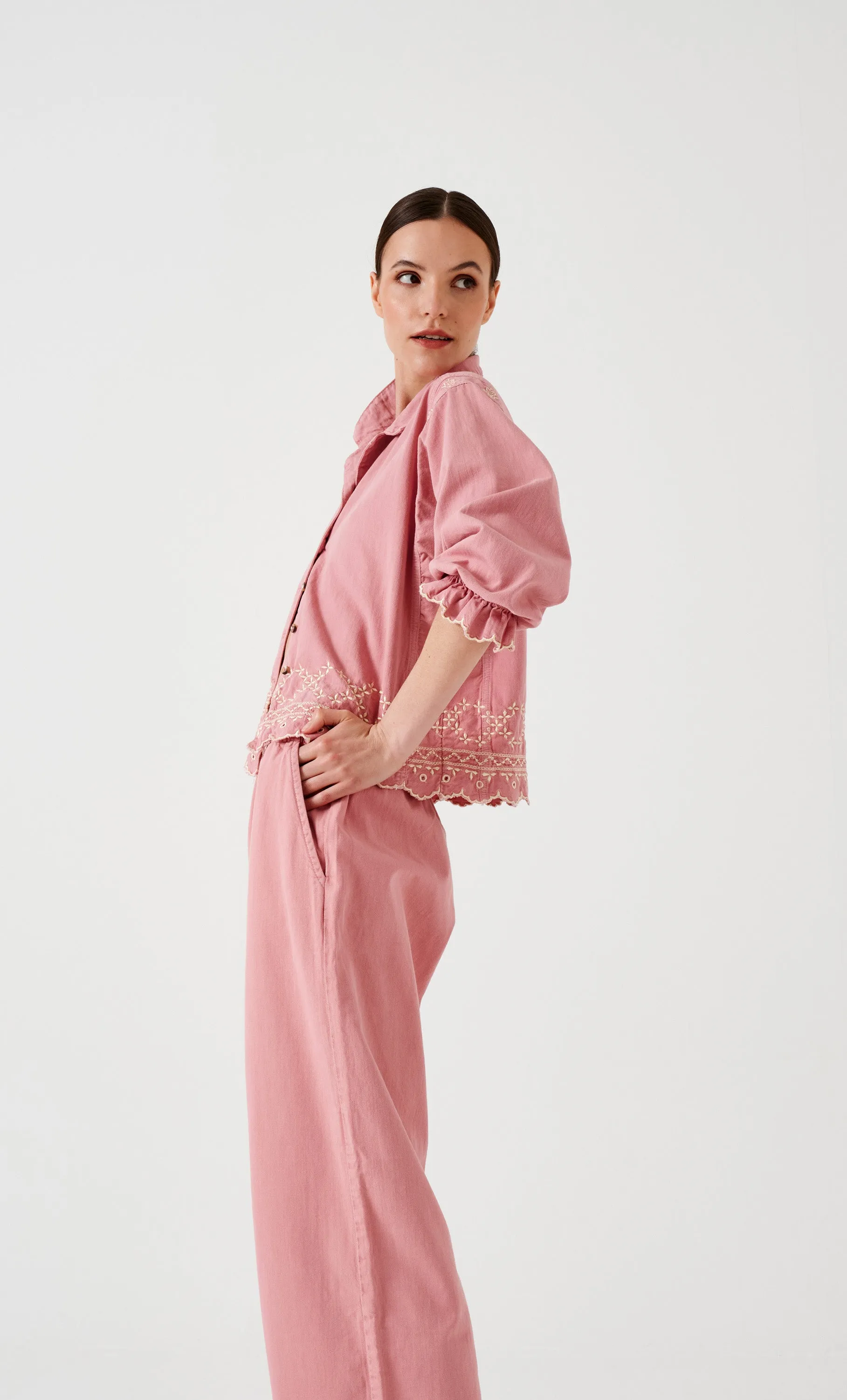 Sophie Pant in Powder Pink