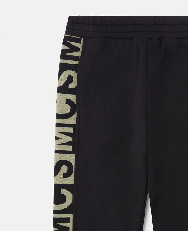 Stella McCartney Boys Black Cotton SMC Logo Tracksuit