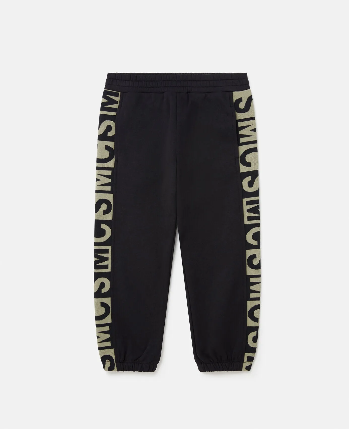 Stella McCartney Boys Black Cotton SMC Logo Tracksuit
