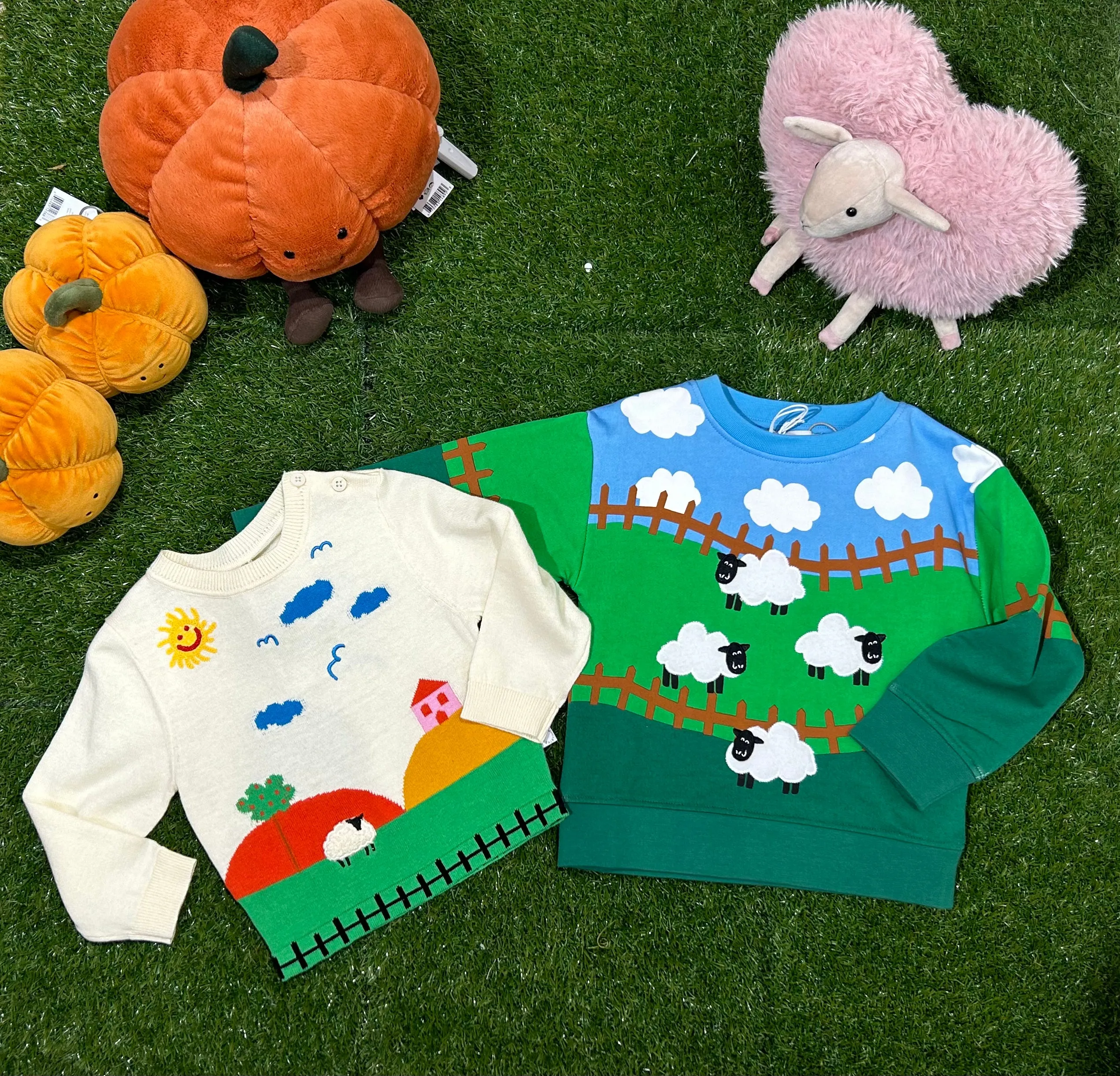 Stella McCartney Kids Green Cotton Sweatshirt
