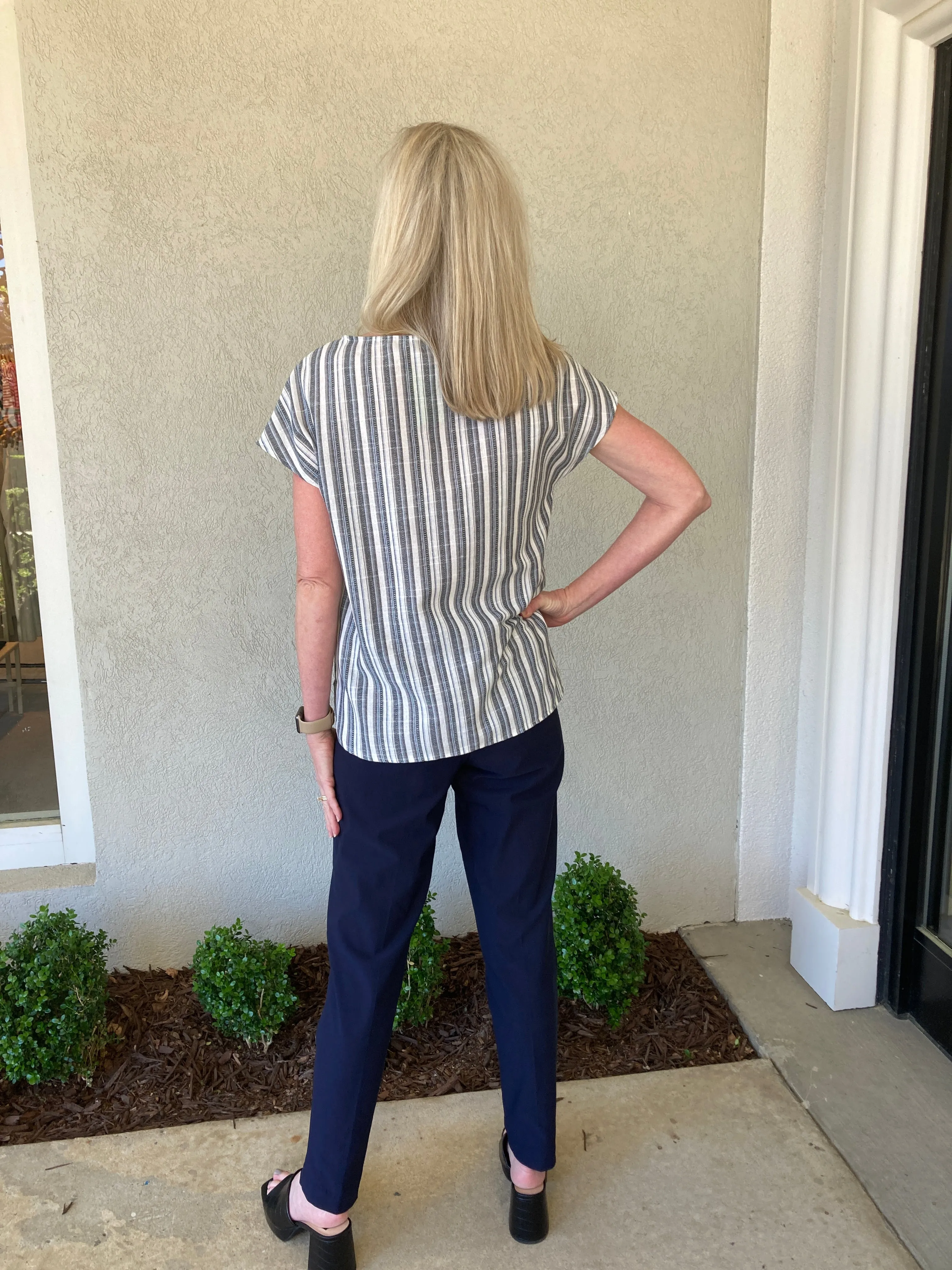 Straight Leg Pant | Navy