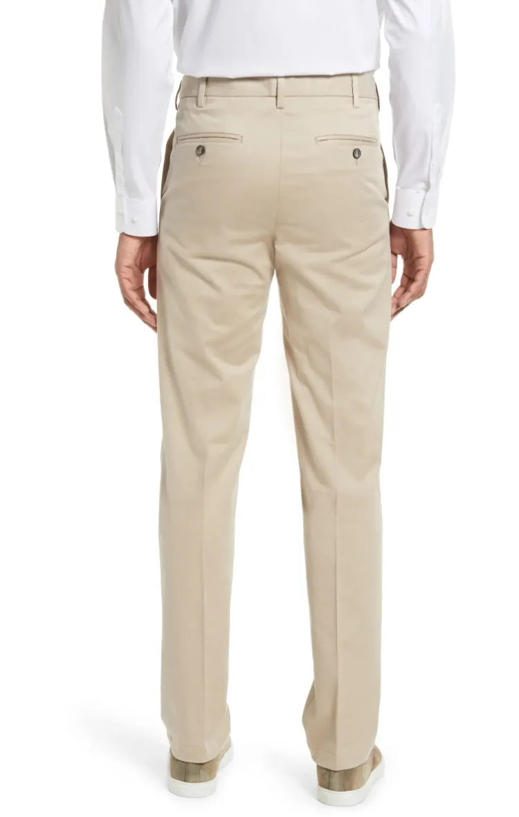Stretch Vintage Twill<br>Flat Front<br>Trim Fit