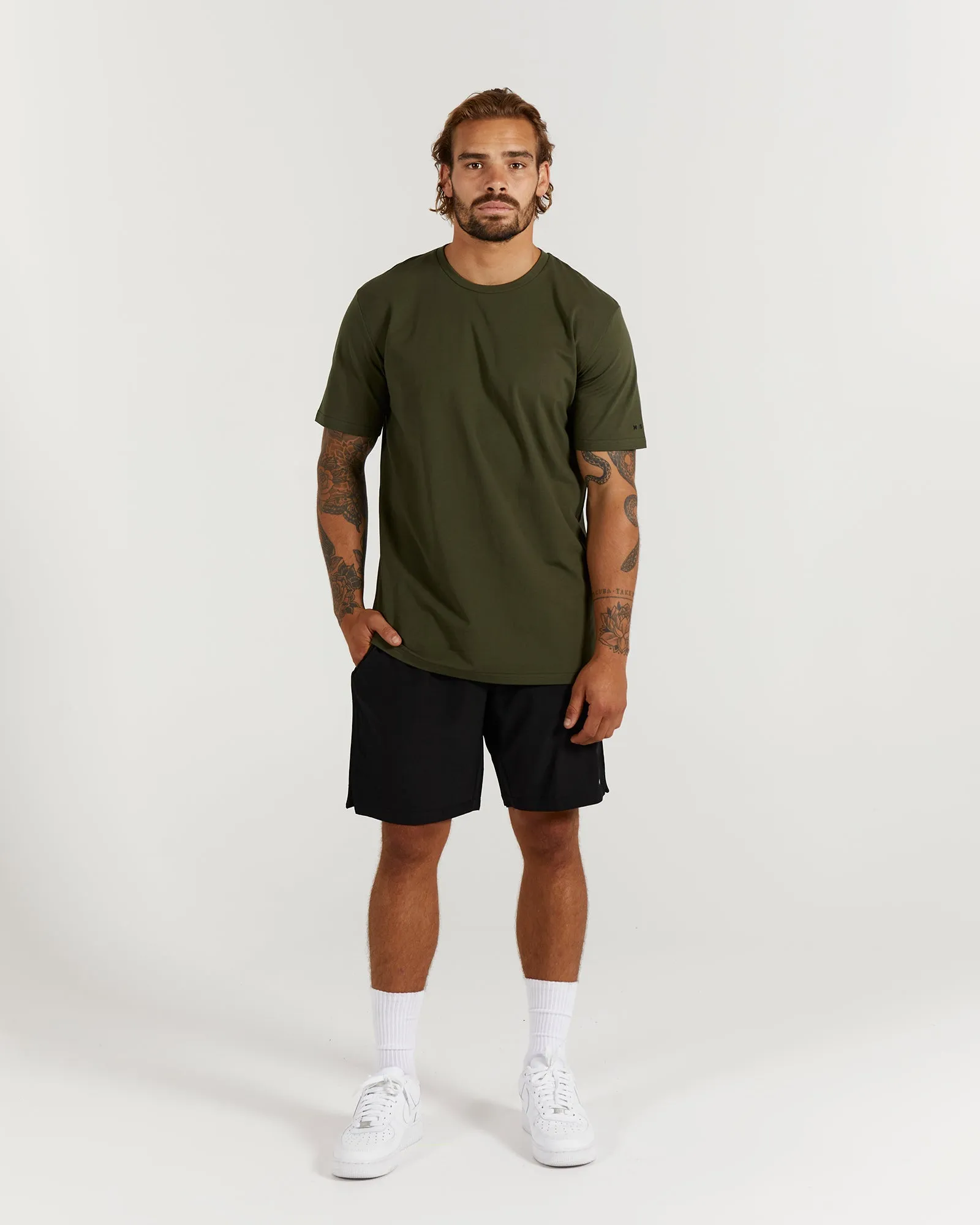 SYDNEY PITCH TEE - KHAKI GREEN