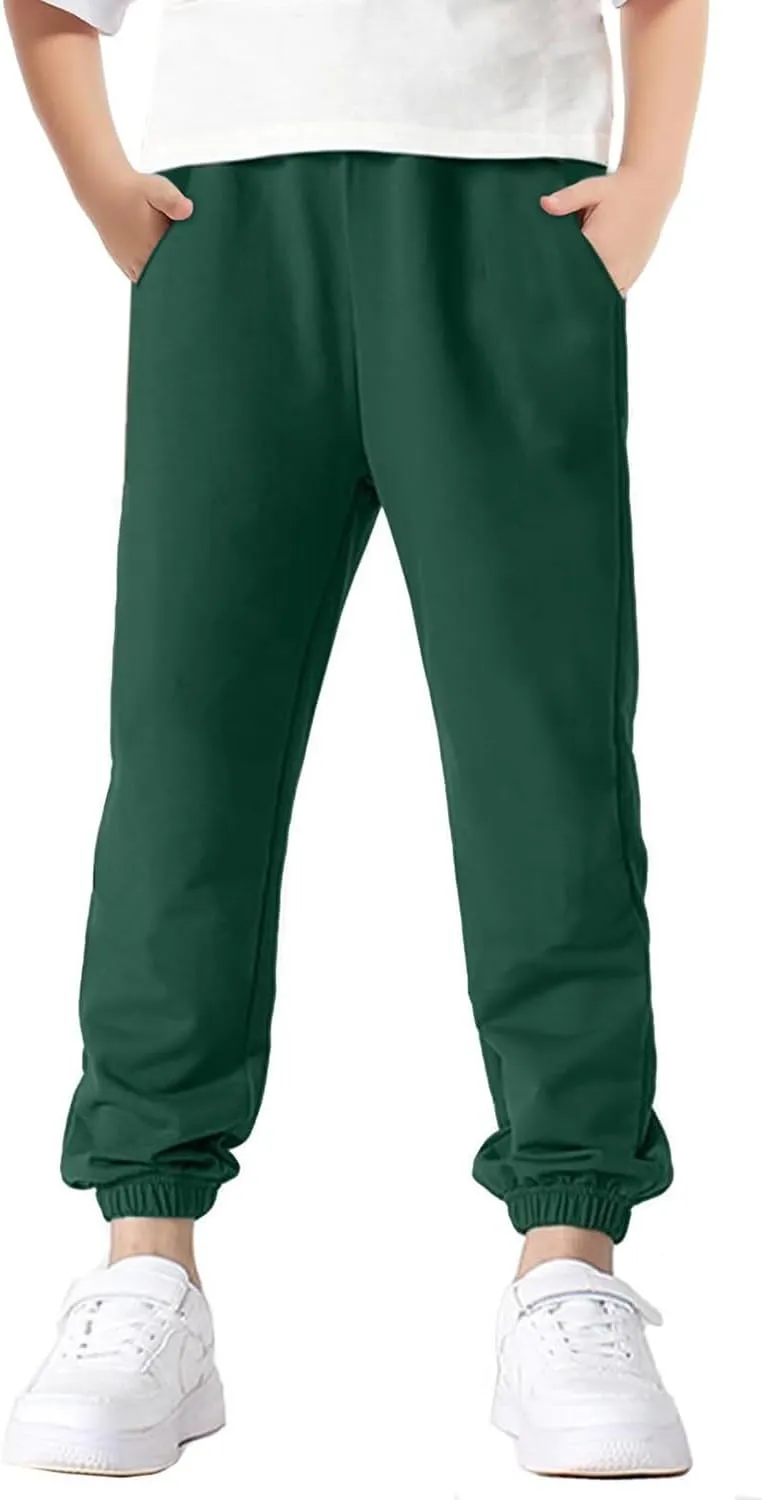 Welity Boys' Cotton Jogger Pants, 4-12 Years