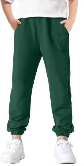 Welity Boys' Cotton Jogger Pants, 4-12 Years