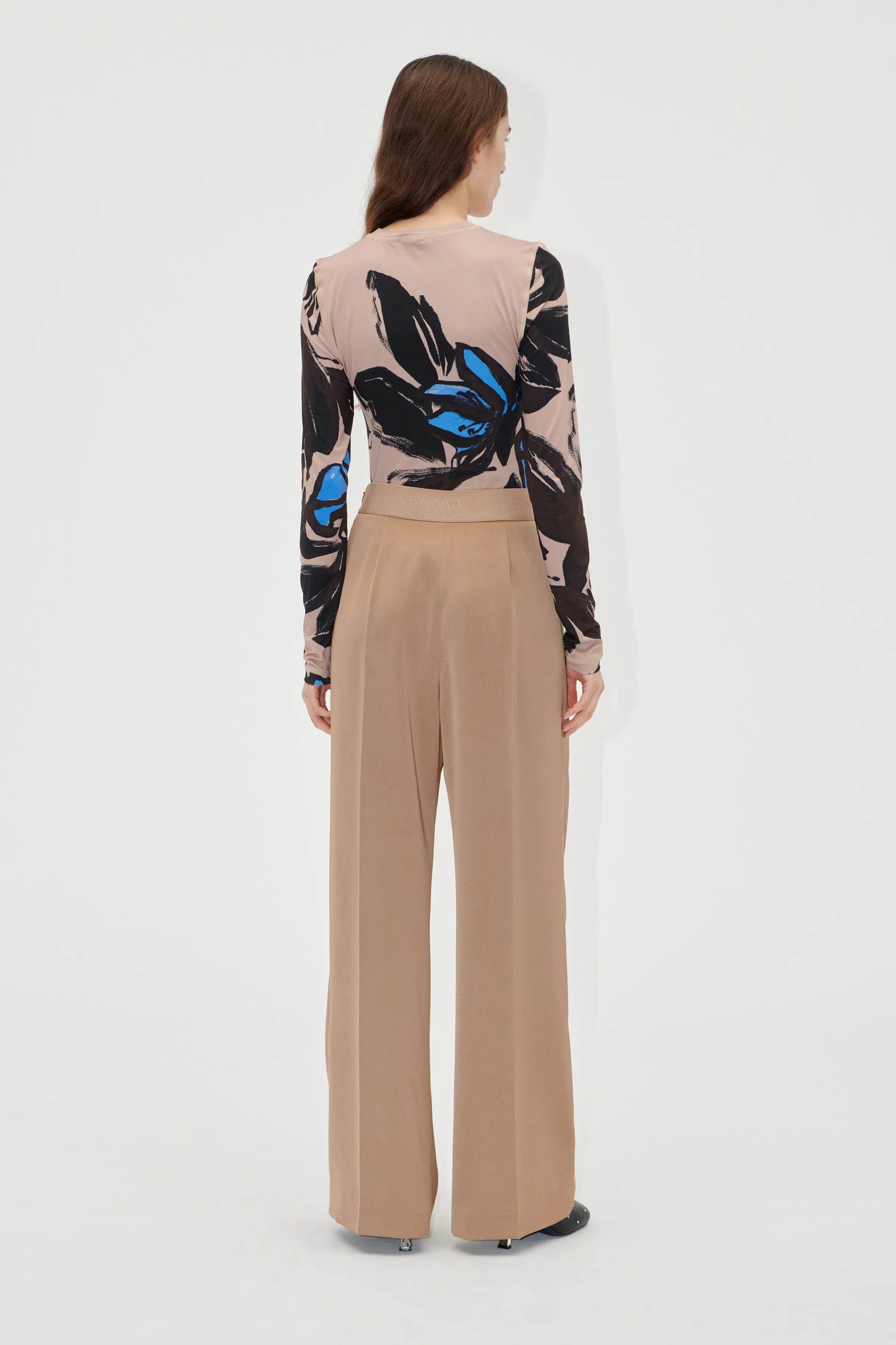 Wide Leg Long Pants - Tiger's Eye