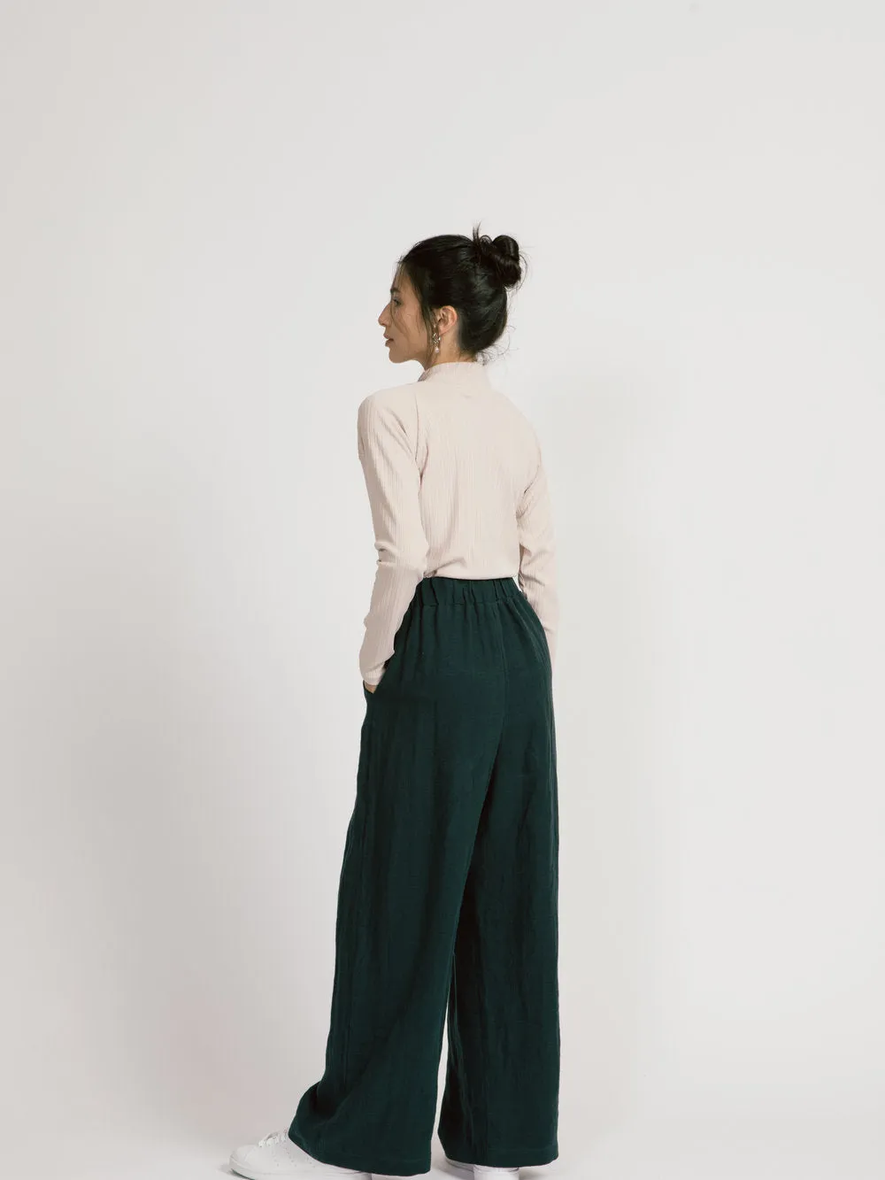Willow Pant in Lagoon Linen